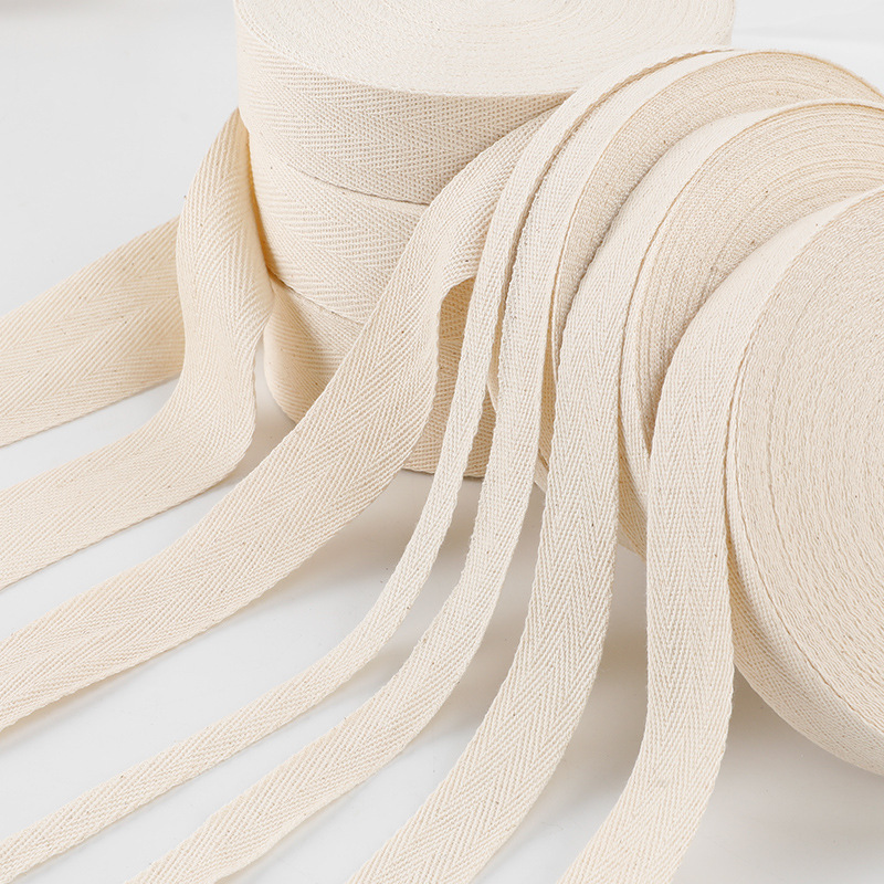 Textile And Sewing Supply - Pita Krem 10/15/20/25/30/40/50/60Mm Lebar Kepar Kapas