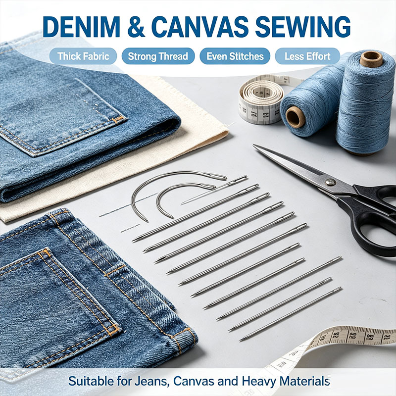 Leather Needle Heavy - Jarum Kulit Lengkung Tugas Berat DIY
