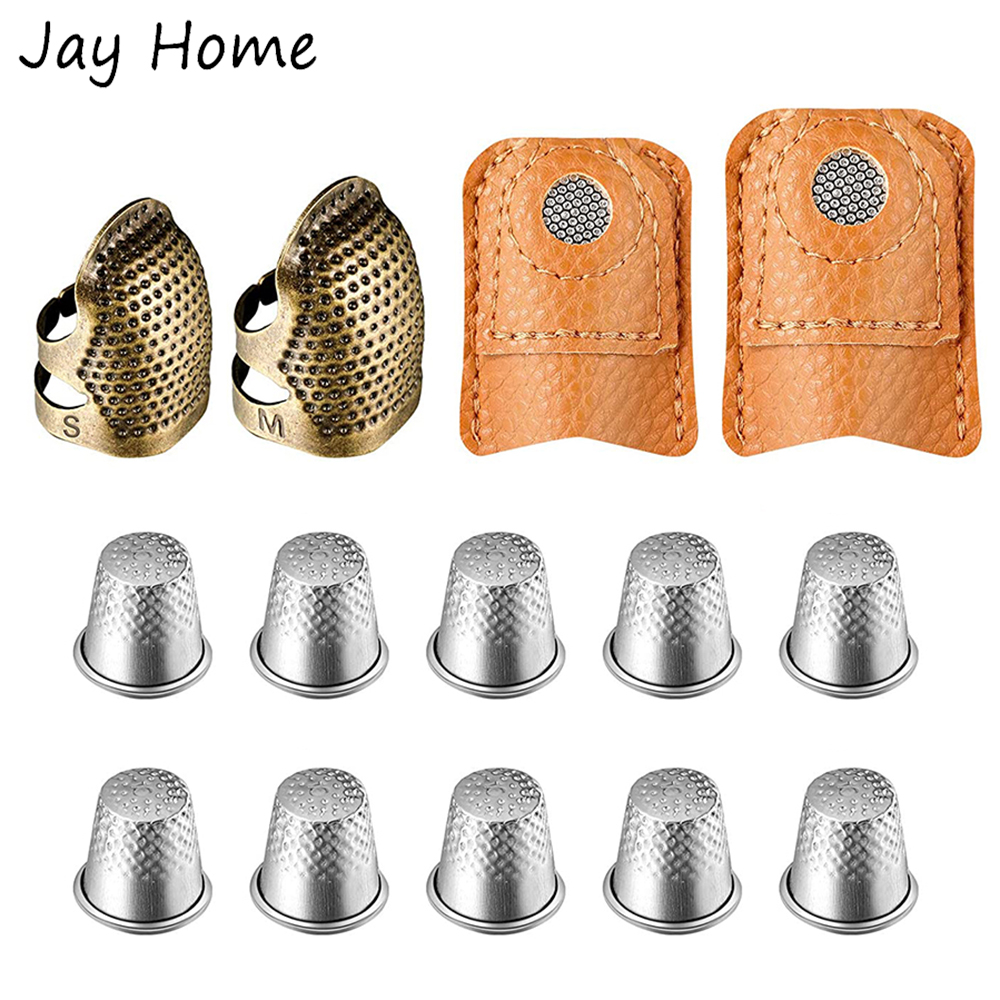 Sewing Thimble Metal - 14 Buah Set Bidal Jahit Logam