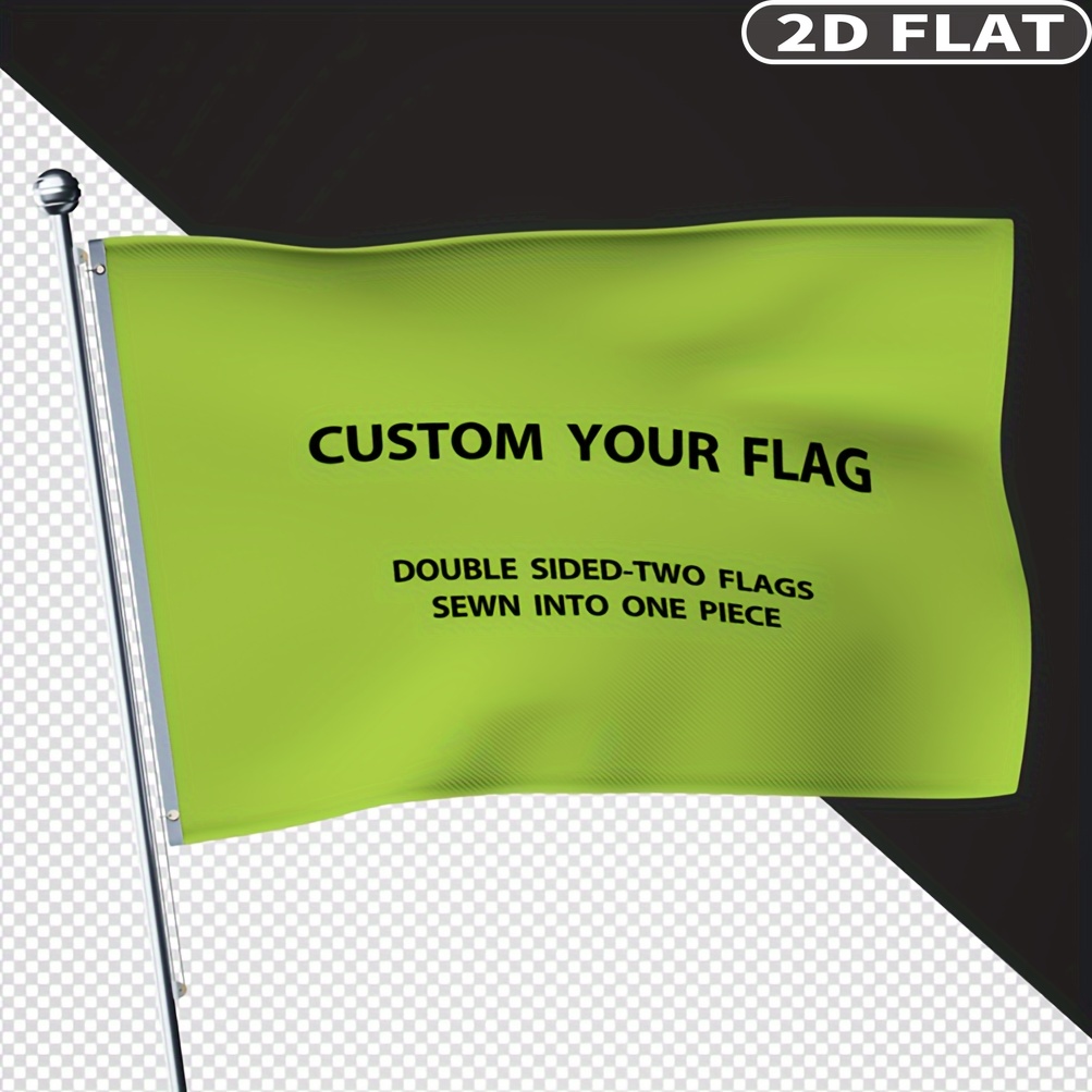 Sewing Custom - Bendera 2D FLAT Kustom Dua Sisi
