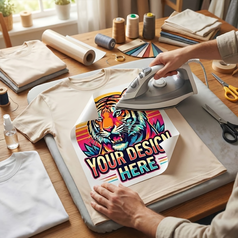 Sewing Custom - Stiker Pakaian Kustom, Film Transfer Panas