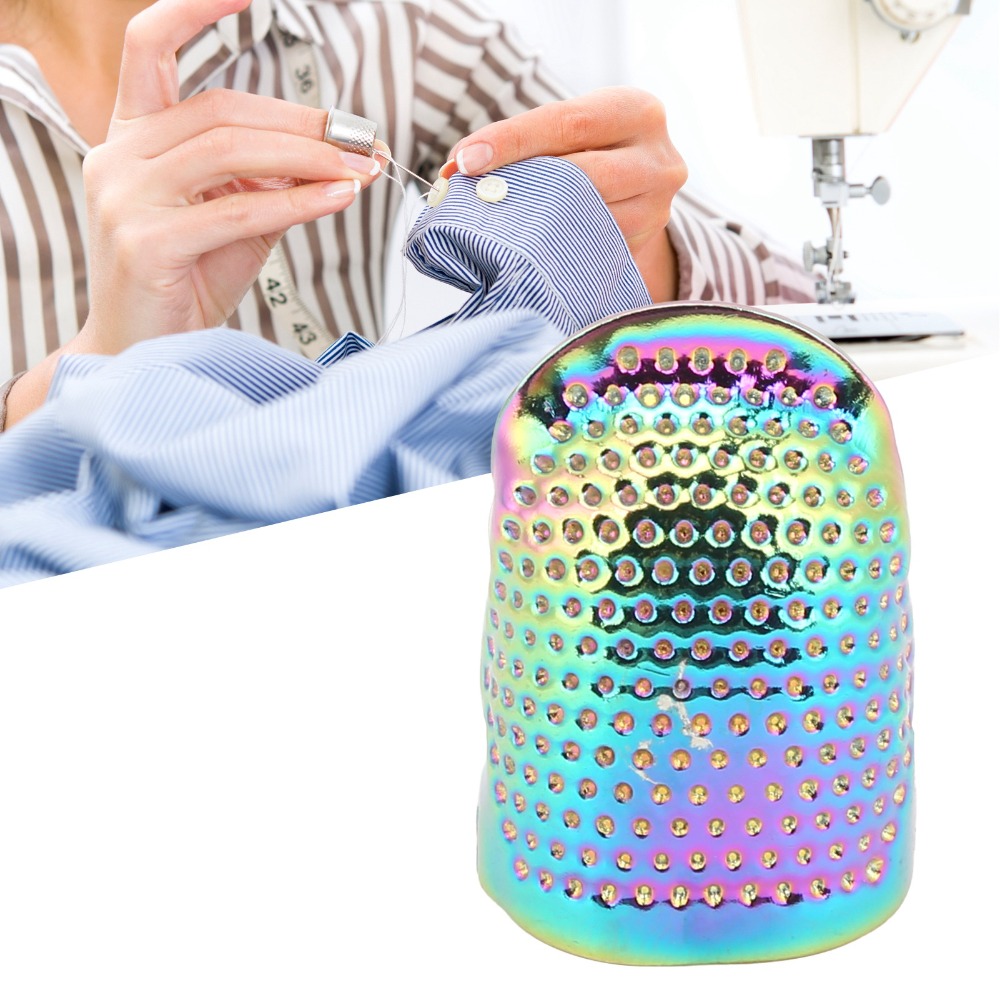Sewing Thimble Metal - 4 Buah Pelindung Jari Kuningan Tahan