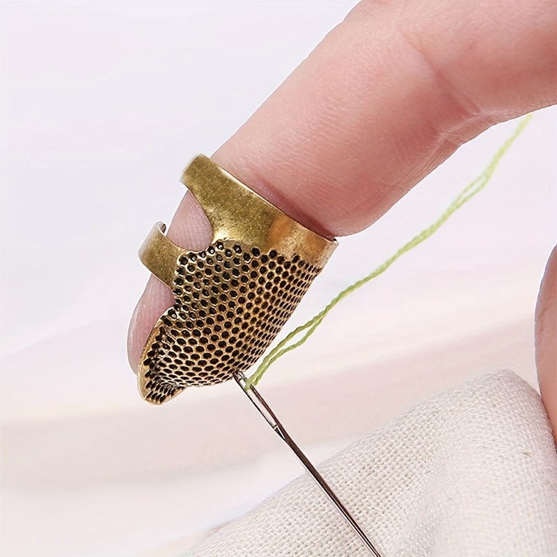 Sewing Thimble Metal - 4 Buah Pelindung Jari untuk Menjahit,