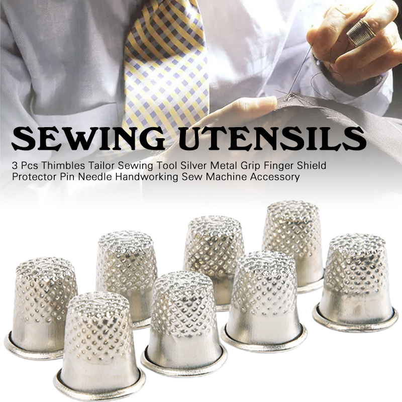 3 Buah Bidal Logam Jahit Bidal - Sewing Thimble Metal ulasan dan harga