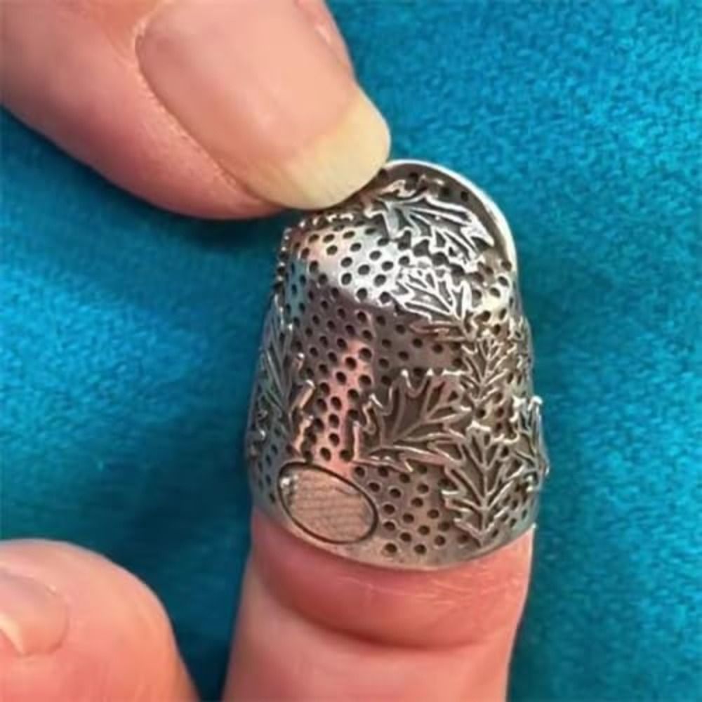 Pelindung Jari Jahit Model Aco - Sewing Thimble Metal ulasan dan harga