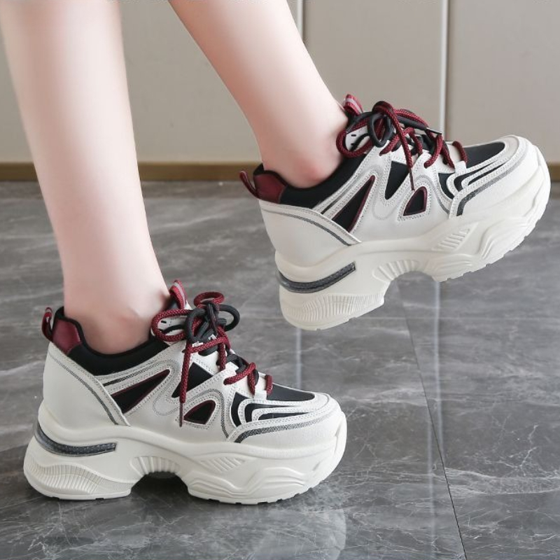 Sepatu Sneakers Sol Tebal Peta - Sewing Latex ulasan dan harga