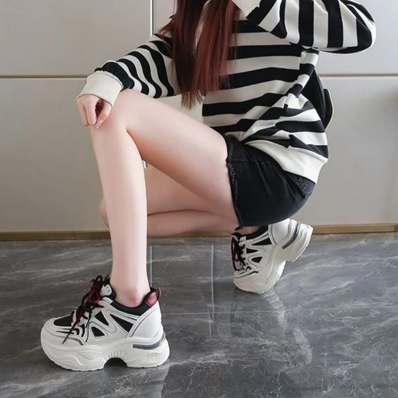 Sepatu Sneakers Sol Tebal Peta - Sewing Latex ulasan dan harga