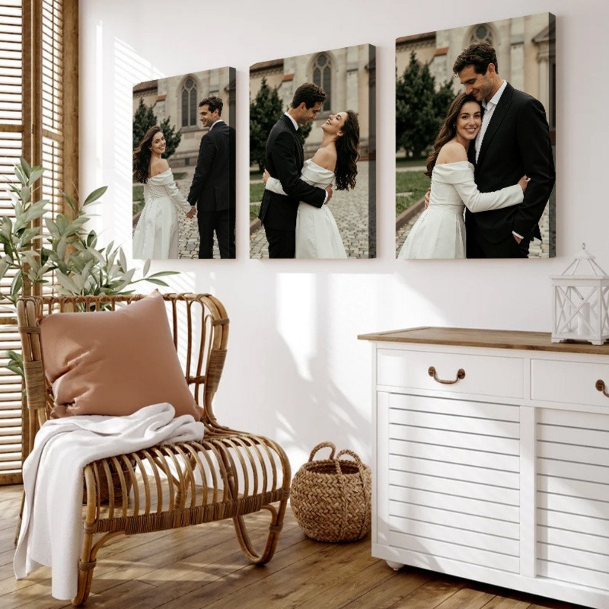 Set 3 Cetakan Kanvas Foto Kust - Sewing Custom ulasan dan harga