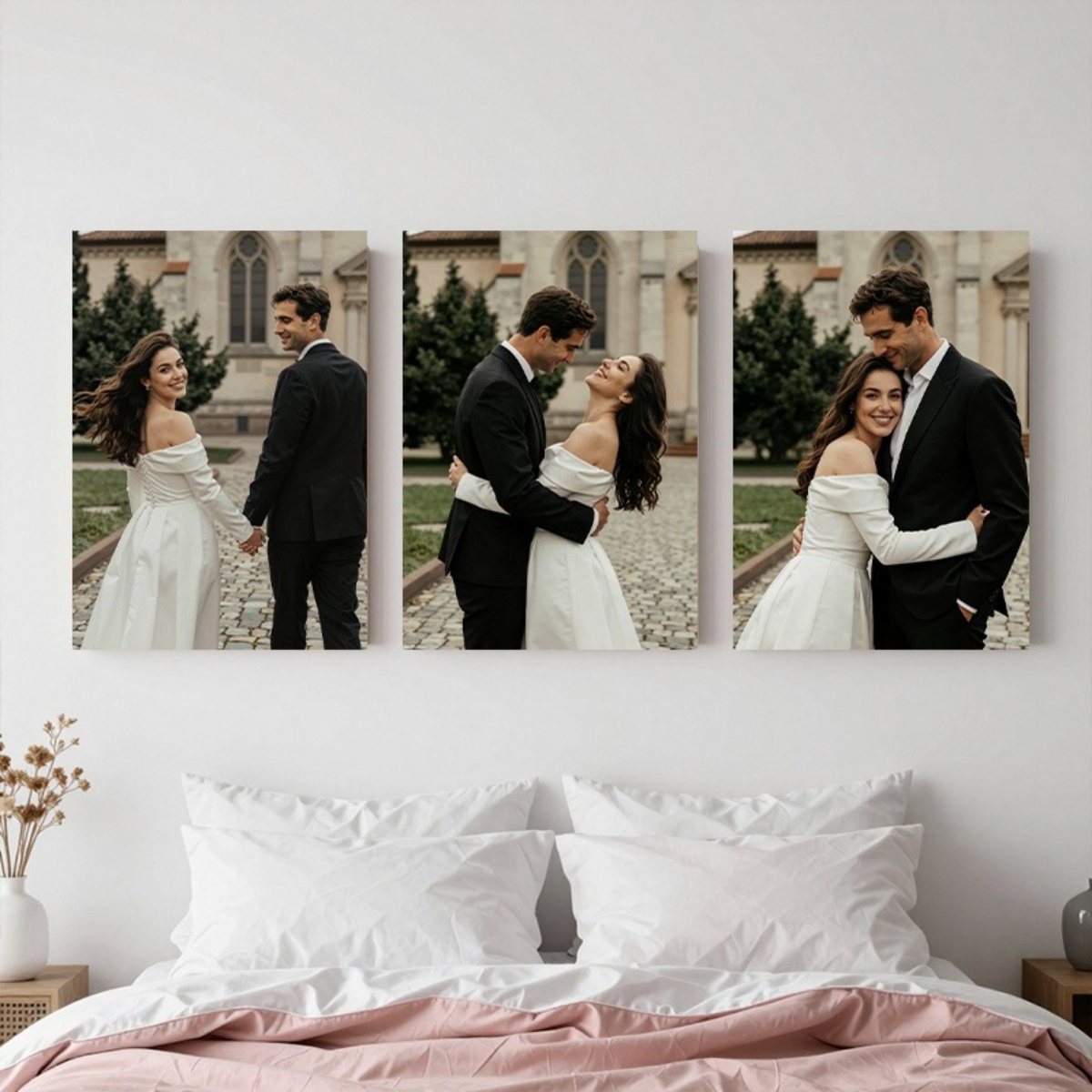 Set 3 Cetakan Kanvas Foto Kust - Sewing Custom ulasan dan harga