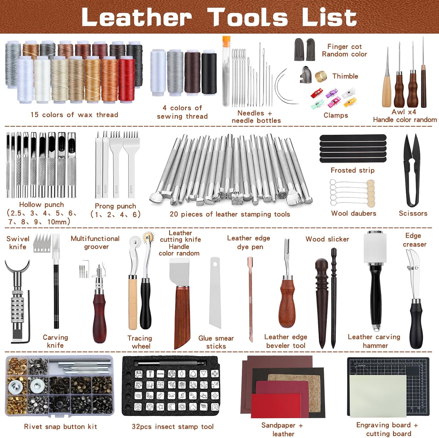 Peralatan Kulit, Perlengkapan  - Sewing Kit ulasan dan harga