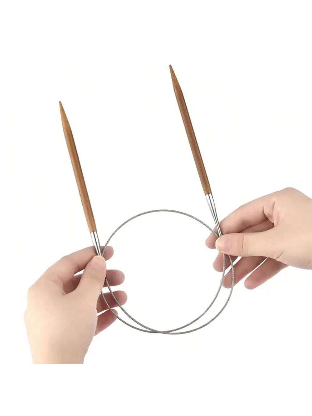 1 Buah Jarum Rajut Bundar Bamb - Sewing Necessities ulasan dan harga