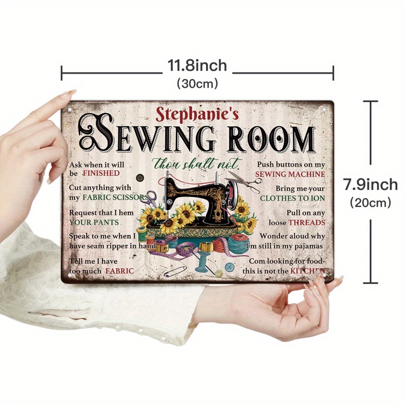 Tanda Logam Kustom: Jangan Ber - Sewing Custom ulasan dan harga