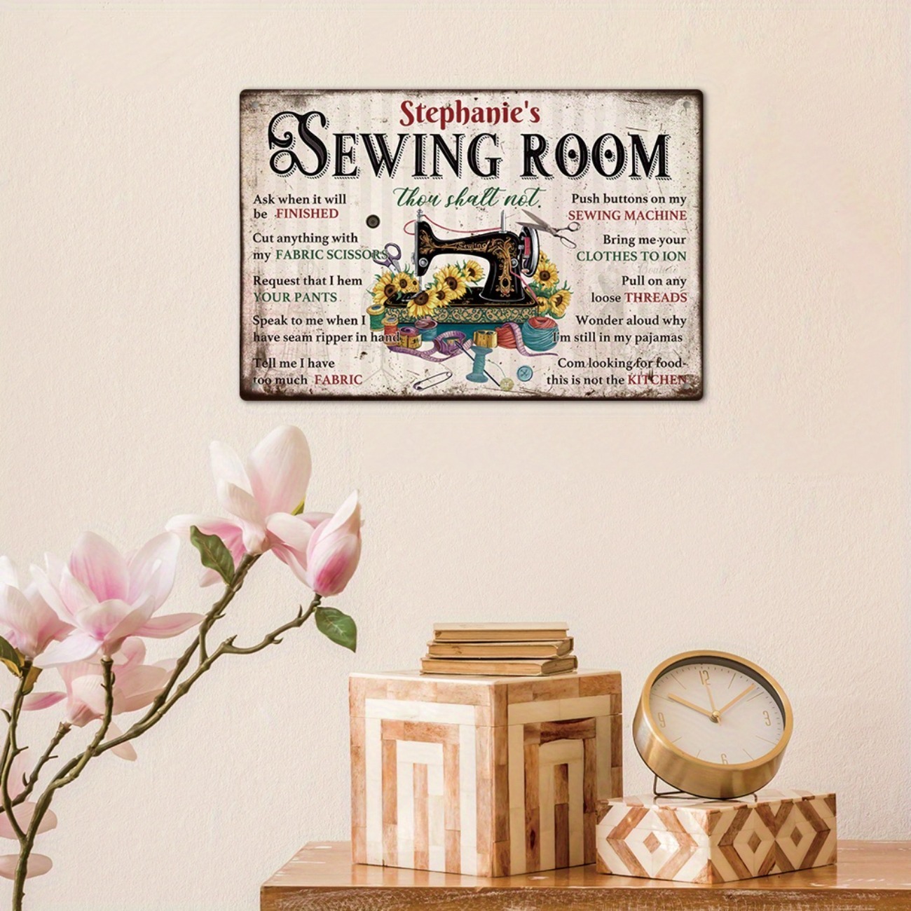 Tanda Logam Kustom: Jangan Ber - Sewing Custom ulasan dan harga