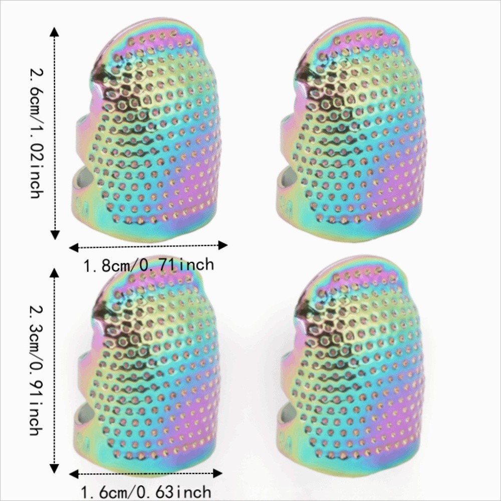 4 Buah Pelindung Jari Kuningan - Sewing Thimble Metal ulasan dan harga