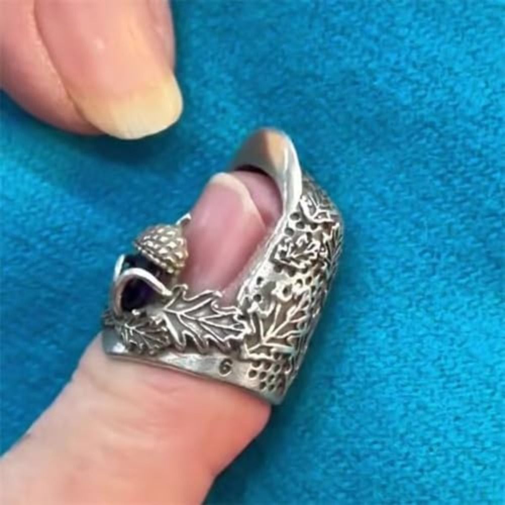 Pelindung Jari Model Acorn dar - Sewing Thimble Metal ulasan dan harga