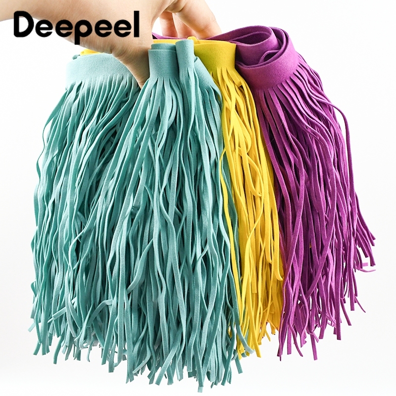 1M 10-30cm Rumbai Kulit Suede  - Textile And Sewing Supply ulasan dan harga