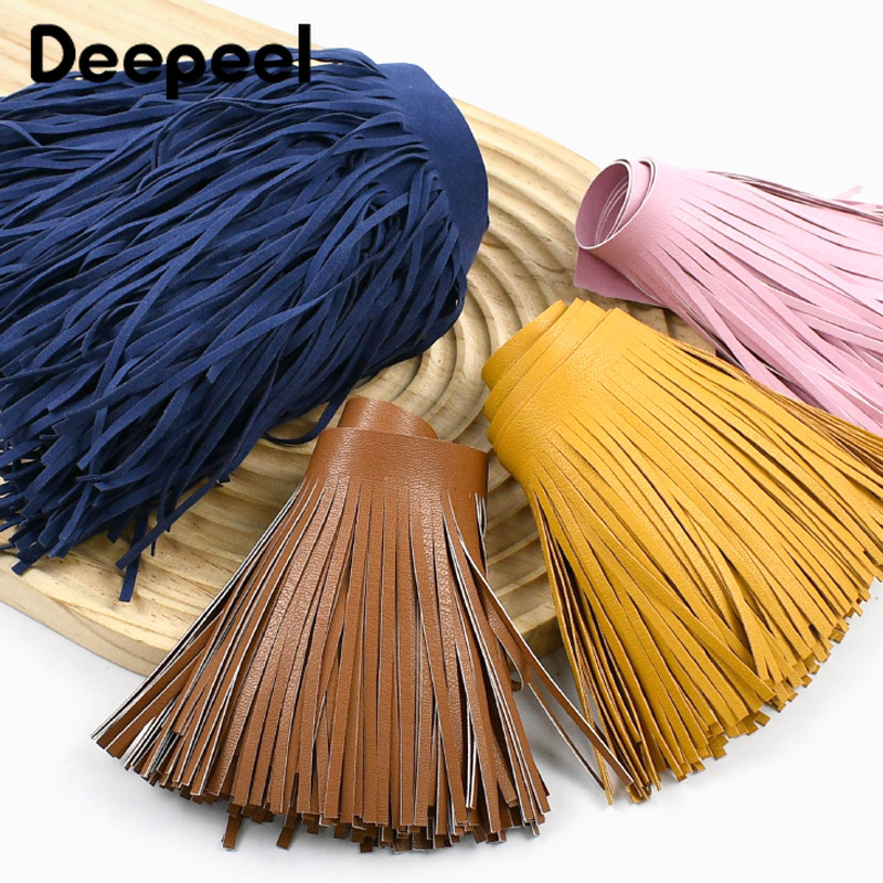 1M 10-30cm Rumbai Kulit Suede  - Textile And Sewing Supply ulasan dan harga