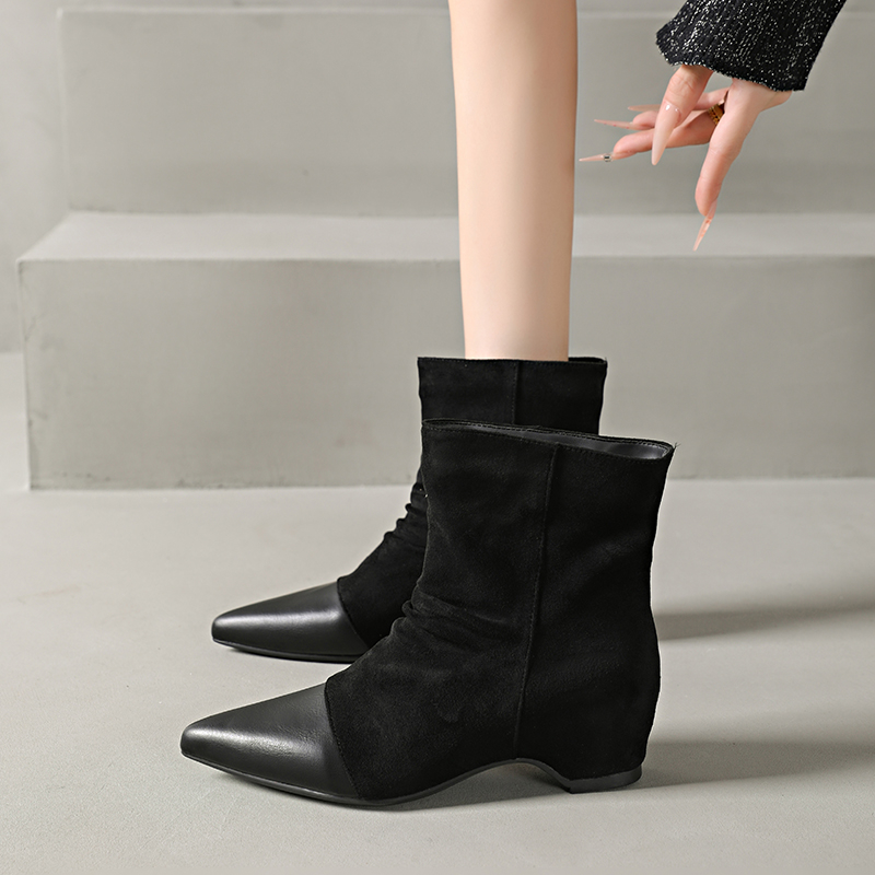 Sepatu Bot Wanita Model Bootie - Sewing Latex ulasan dan harga