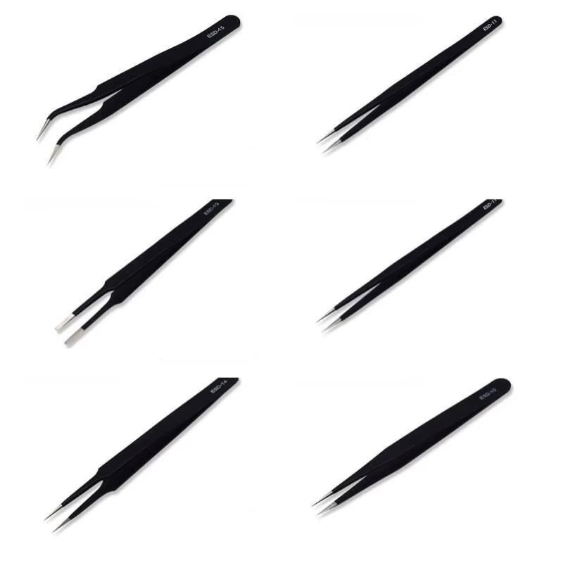 6pcs Pinset Presisi ESD Baja T - Sewing Repair ulasan dan harga